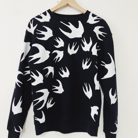 alexander mcqueen swallow sweater
